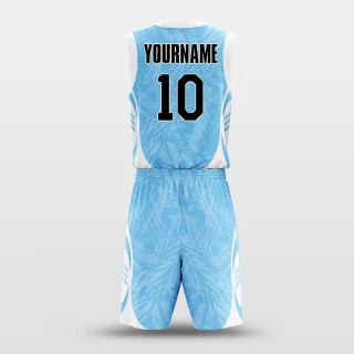 A basketball jersey and shorts with a player name and number.